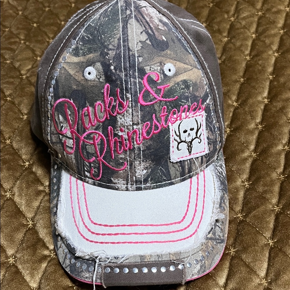 Camo and Pink Women’s Cap